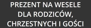 podziękowanie dla gości ślub